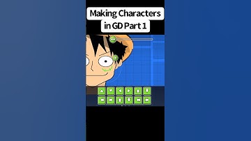 Character in Geometry Dash Art | GD Level Editor #geometrydash #gd