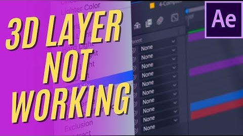 How to resolve 3D layer blending option in after effects #3dlayer #aftereffects #tutorial