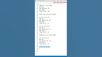 Draw 🐼 Panda in Python Turtle 🤔 #shorts