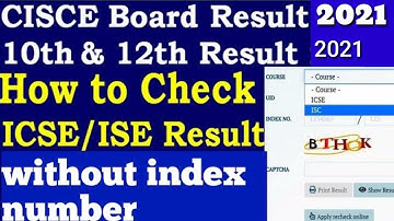 icse result without index number | isc results 2021 | isc results without index number | icse result