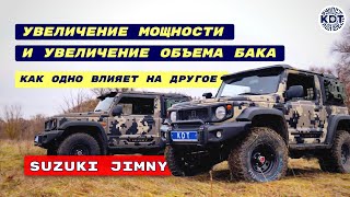 Увеличение🚀 объема бака благодаря увеличению мощности Suzuki Jimny. Как одно влияет на другое.