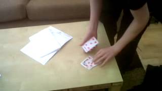 card through a window trick