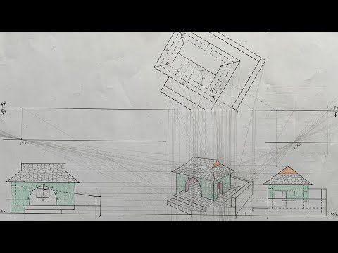 Two Points Perspective Drawing Grade 12