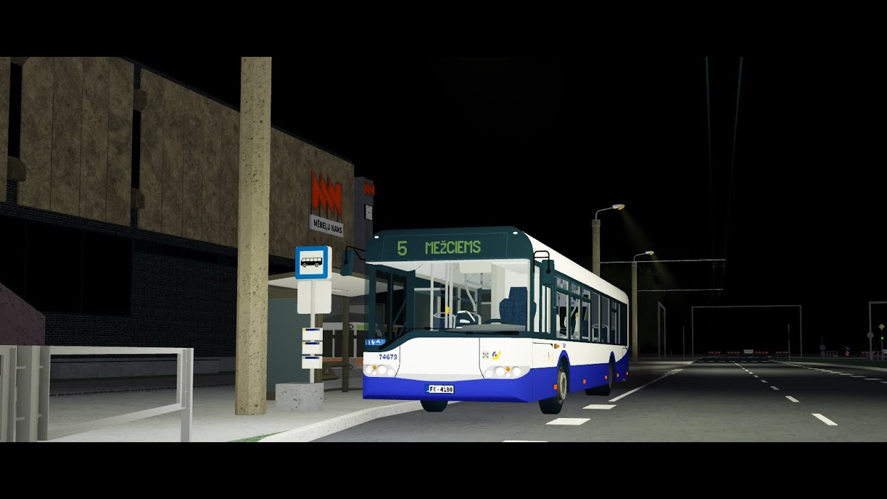 RĪGA: Route 5 [Mežciems - Mēbeļu Nams] - ROBLOX (check the description)