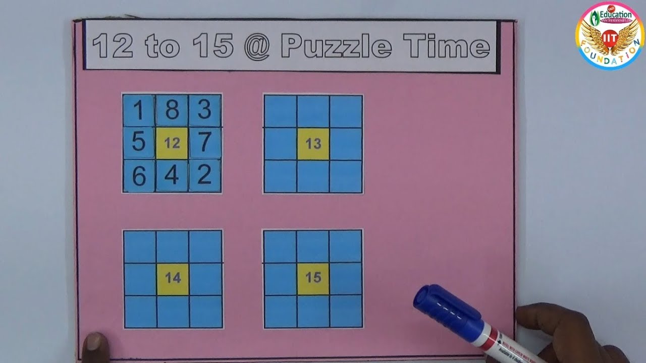 12 to 15 @ Puzzle Time With Solution || Maths Project || - YouTube