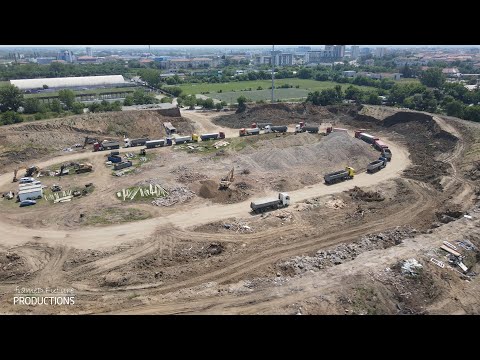 Demolarea Stadionului Dan Păltinișanu Timișoara - Stadiu lucrări 06.06.2025