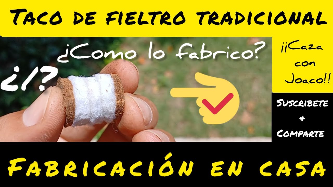 🇨🇺Taco de fieltro hecho en casa.🇨🇺#pasiónporlacaza #caza #cazador #cazamenor