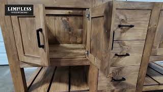Model 1076 - Bathroom Vanity Made by Limitless Woodworking