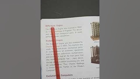 Class 4 Chapter 1 History of computer Part 2