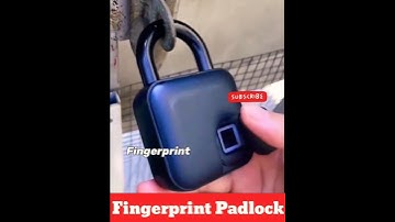 smart lock with fingerprint 😲🤓 #shorts #shorts2023 #padlock / @techwonder37