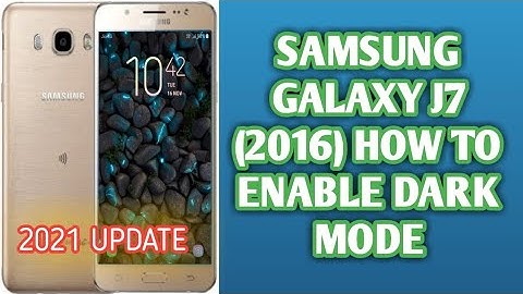 How to Enable Dark Mode in Samsung Galaxy J7 | Samsung J7 Me Dark Mode Kaise On Kare | J7 Dark Mode