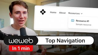 1 min | Top Navigation | WeWeb Tutorial