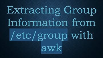 Extracting Group Information from /etc/group with awk