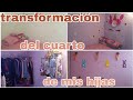 transformación completa de cuarto de niñas+limpieza rapida,pintamos el cuarto #decoracionprimavera