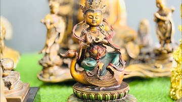 Tara ngồi kim nga hiếm gặp | Quan Âm Đồng Tử, Quan Âm Cửu Long, Ấm trà 2 lòng độc lạ