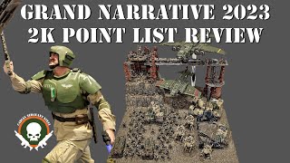 2000 Point Astra Militarum List Review from the 2023 Grand Narrative