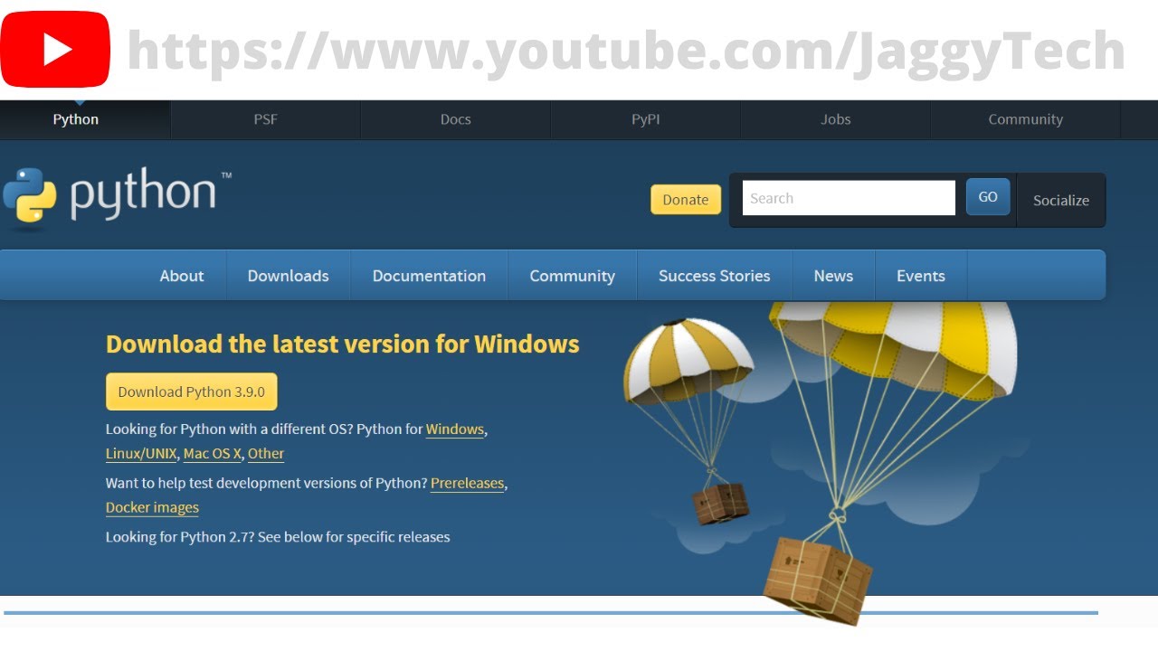 Download and Install Latest version of Python | JaggyTech