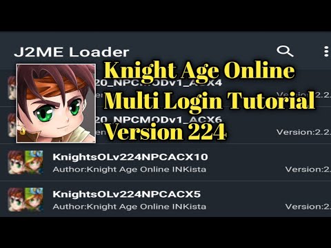 Knight age online | Knight and magic New MOD version 224 multi login X10 tutorial