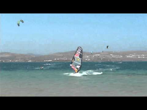 air jibe on the Paros