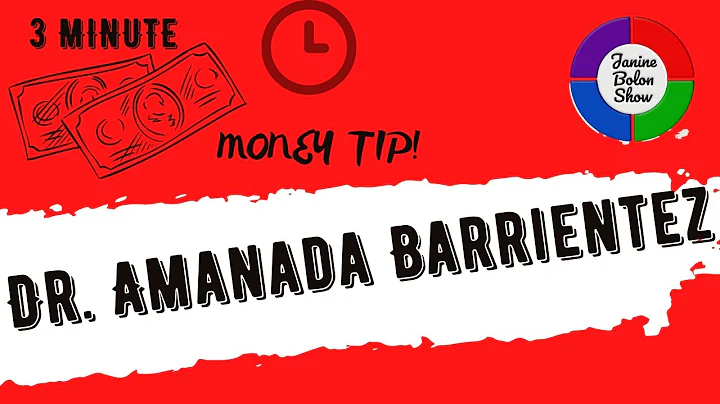 Money Tips from Dr. Amanda Barrientez
