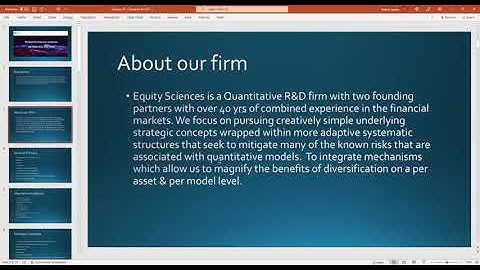 ⏰ Synergy Traders #39.29: Welcome to Equity Sciences: Beyond Buy and Hold with Brian Miller