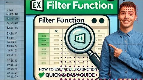 How to Use the FILTER Function in Excel 🔍 | Quick & Easy Guide #excel #exceltips