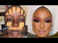 Must Watch 😱 Nigerian Bridal Wedding Makeup Transformation 🔥👆😳 Cirurgia Plastica 💉💉 #makeuptutorial