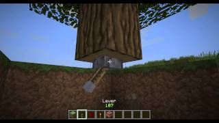 How to make a TNT Tree Trap - Minecraft HD