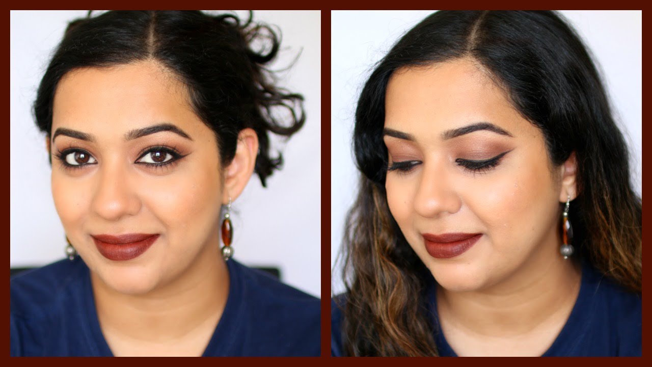 Eye makeup tutorial - One eyeshadow look - Brown | Beginner makeup - YouTube