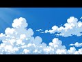 Ghibli Style Blue Sky and Clouds – Peaceful Daytime Background 4K Free Stock Footage
