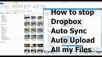 How to stop DROPBOX auto sync auto upload my photo and video to Dropbox folder