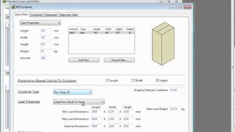 Quick Pallet Maker - Filling Containers with Boxes
