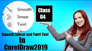 How to Use Smooth,Smear and Twirl Tool In CorelDraw|Tutorial For Beginners|
