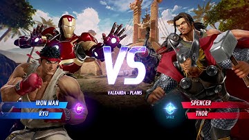 MARVEL VS. CAPCOM: INFINITE - Iron Man & Ryu VS Spencer & Thor