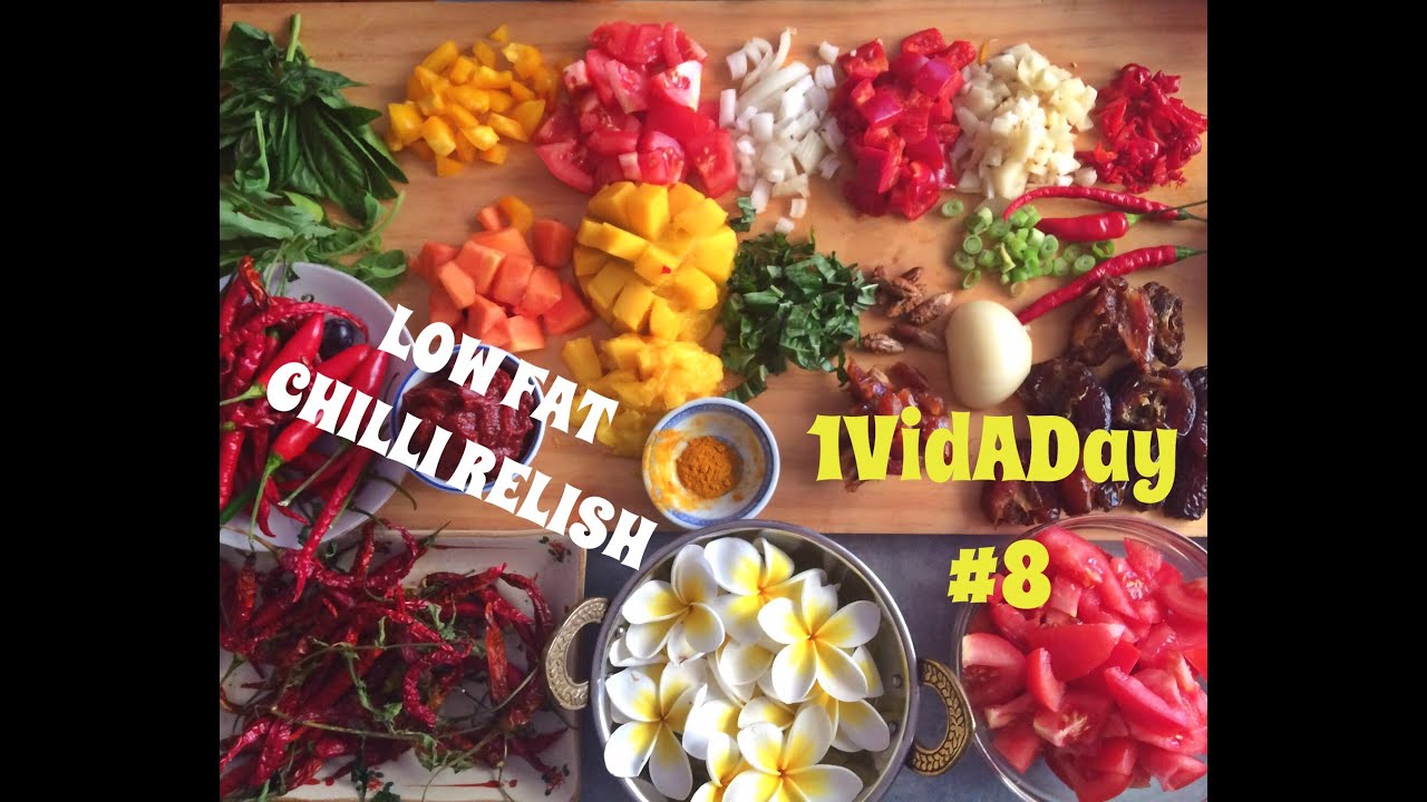 Low Fat (Oil & Salt Free) Vegan Chili Relish Recipe YouTube