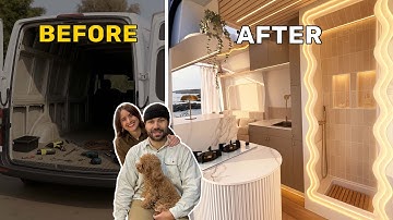 🚐 Full VAN CONVERSION timelapse 🤩 Step-by-Step From START to FINISH 🏠 VAN TOUR "AURA"