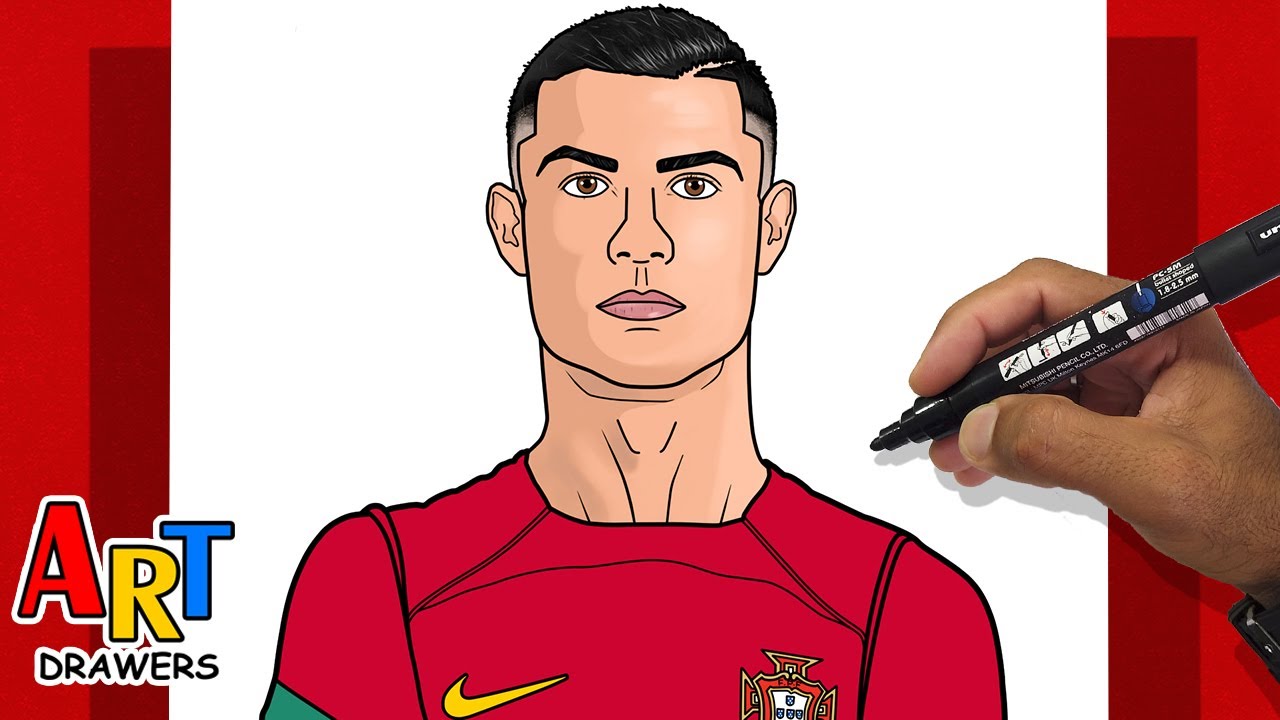 How to Draw Cristiano Ronaldo Al Nassr Shirt 7 