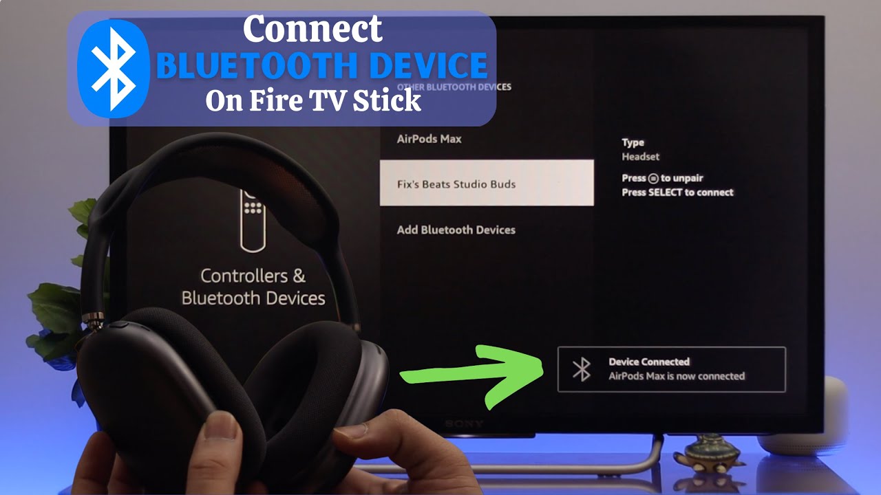 How to Connect Bluetooth Device to Amazon Fire TV Stick!  [Pair Speakers]