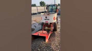 Concrete automatic loading and unloading mixer truck！#factory #concrete #construction machinery