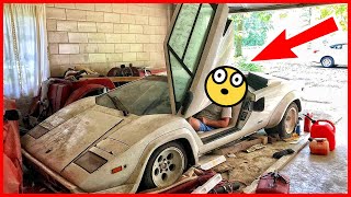 The Rare Lamborghini Countach 500S Stood In A Garage Under A Layer Of Dust For Over 20 years