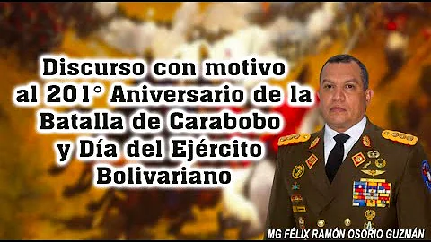 Palabra: MG Flix Osorio con motivo al 201 de la Ba...