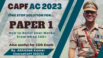 Capf AC Paper 1 Program | How to increase your Marks from 90 to 150+ Marks in Paper 1 | Big Daddy 👊