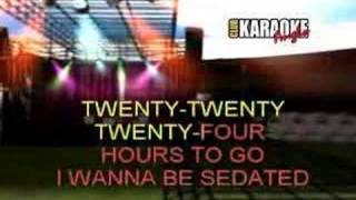 Video thumbnail of "i wanna be sedated karaoke"