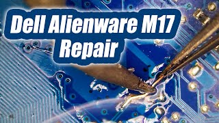 Dell Alienware M17 some keyboard keys not working. Motherboard Repair. Not a keyboard issue.