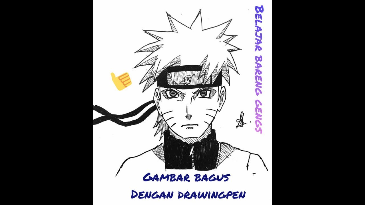 CARA GAMBAR  NARUTO tips gambar  NARUTO yang  bagus  dengan 