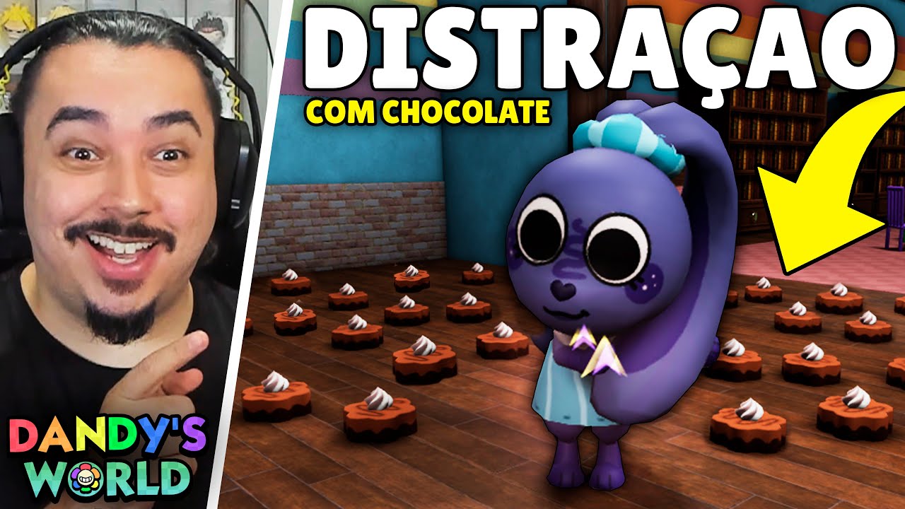 USE MUITOS BONBONS PARA DISTRAIR COM A COCOA SUPER FÁCIL!! | DANDY'S WORLD - ROBLOX