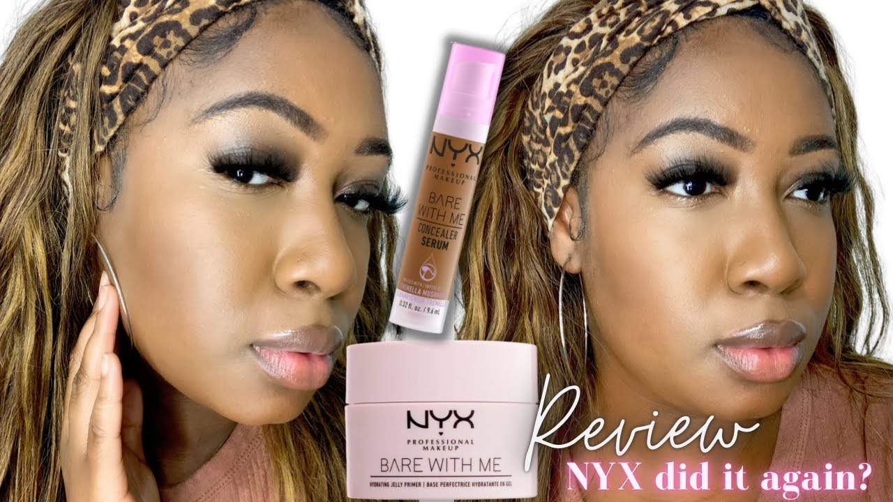 NYX BARE WITH ME CONCEALER SERUM AND JELLY PRIMER 1 MONTH OF USE REVIEW |  Amazingly Ava - YouTube