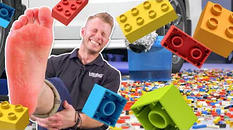 Barefoot LEGO Challenge! *Feet Destroyed*