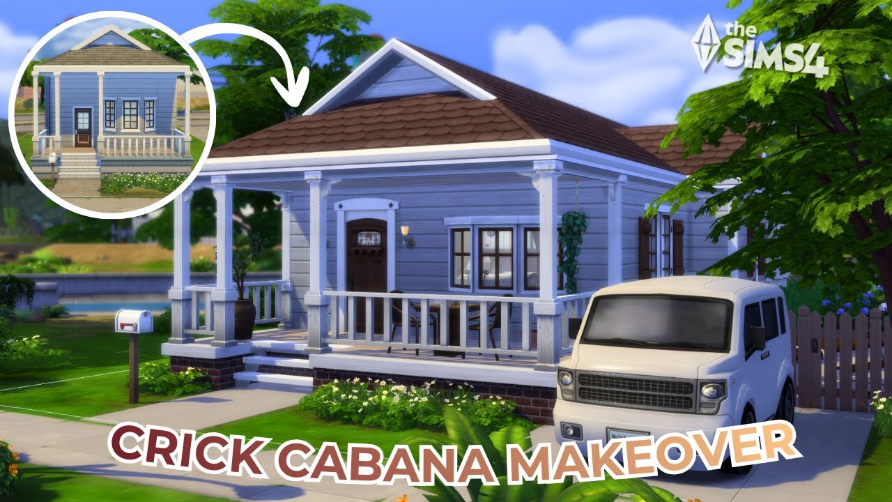 Crick Cabana | The Makeover Project pt2 | The Sims 4 Speed Build (No Commentary)