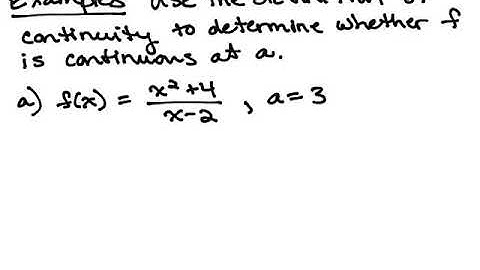 Continuity and One-Sided Limits Video 3